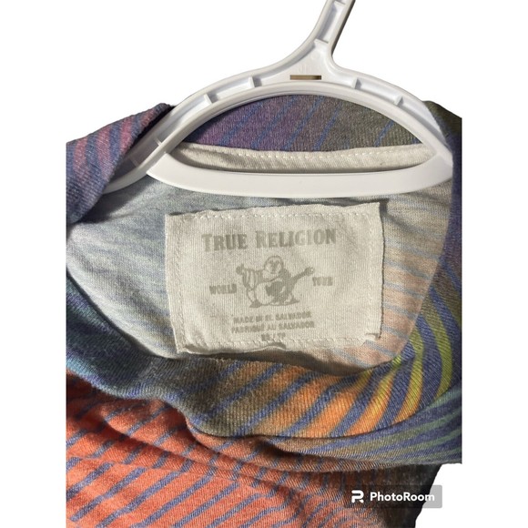 Women’s True Religion T Shirt Technicolor Size XS - Picture 3 of 3